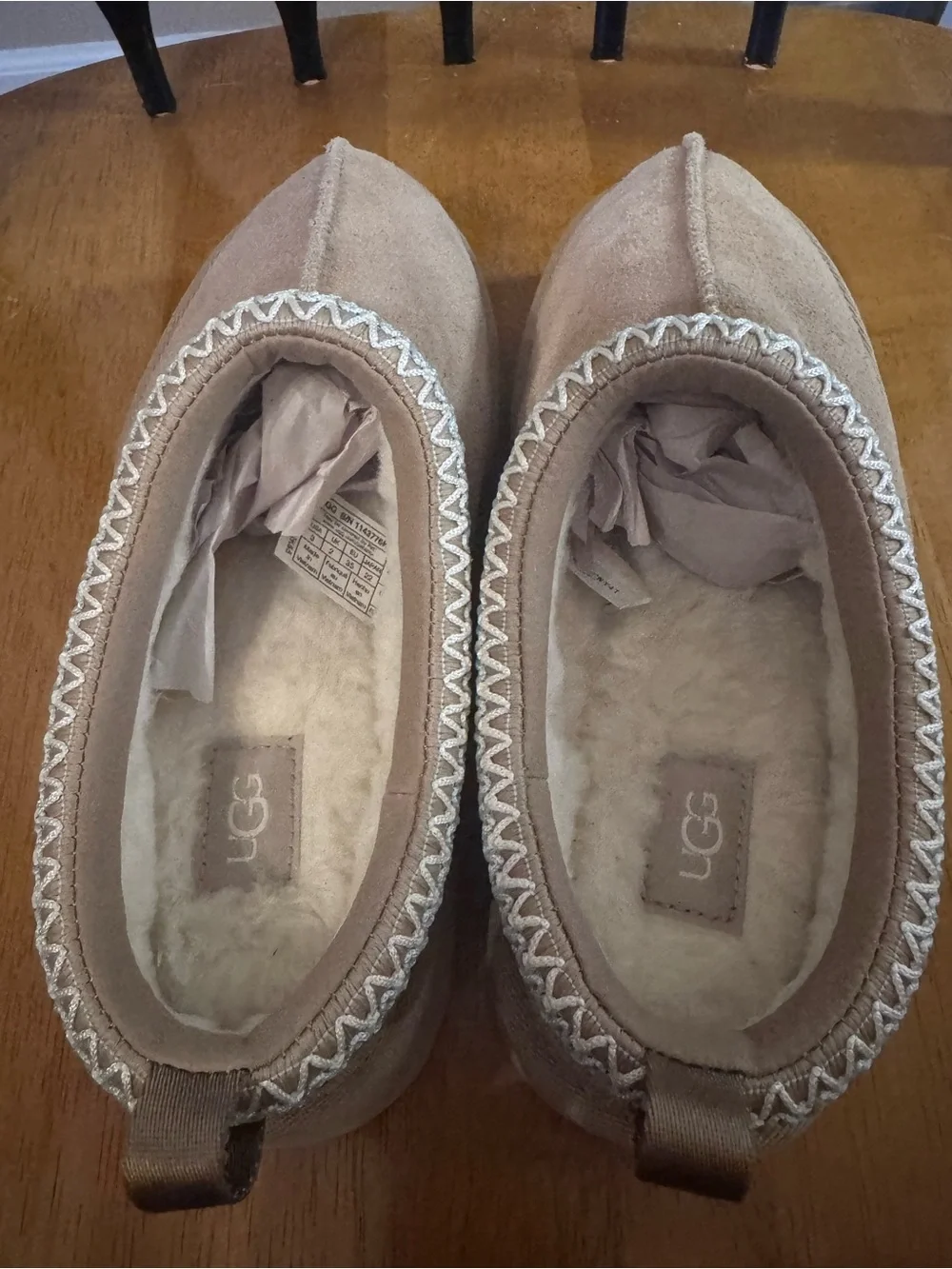 Ugg Sand Tazz Children's Slippers 1143776K SAND New no box US 3 UK 2 authentic